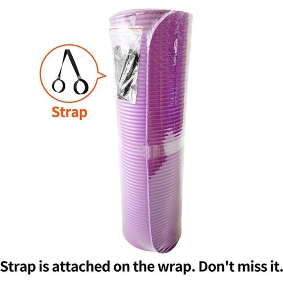 1/2-Inch Extra Thick Exercise Yoga Mat - Purple - Picture 5 of 6